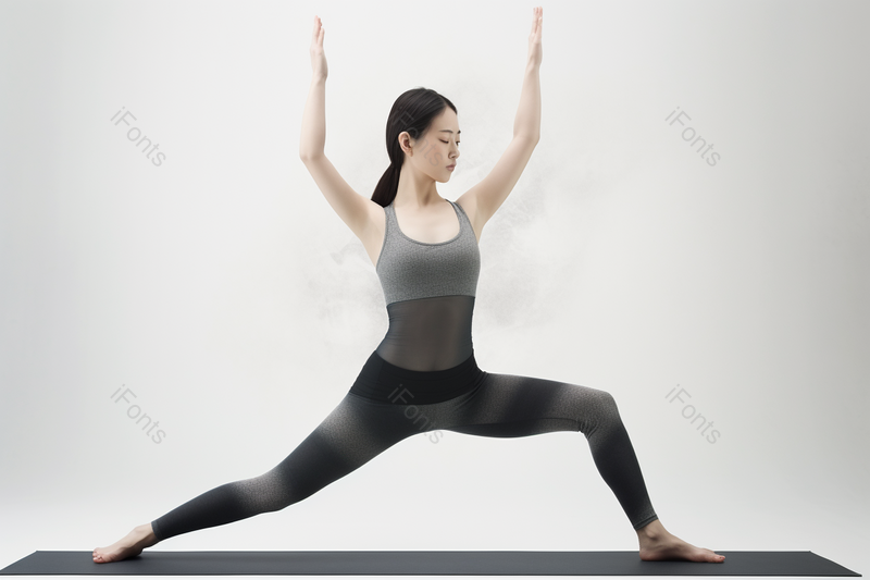做瑜伽锻炼的青年女性,高清,摄影图,摄影图片,图片大全,摄影图免费下载